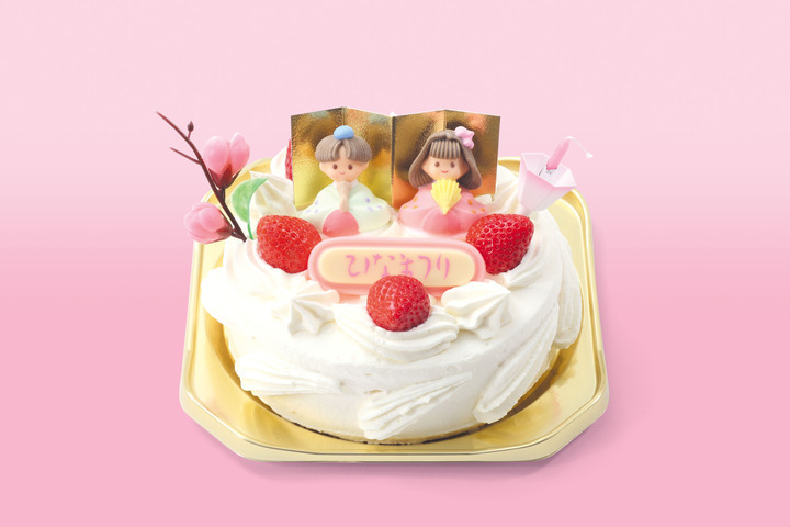 【ひなまつり】ひなストロベリーデコ (生クリーム)